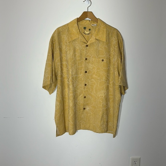 Banana Cabana Other - Men’ Banana Cabana Silk Hawaiian Floral Print Shirt -XXL